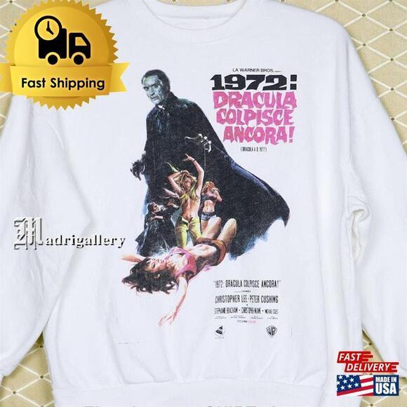 Tops - Dracula Sweatshirt Horror Movie Sweatshirt Retro Rare Vampire Lost Boys